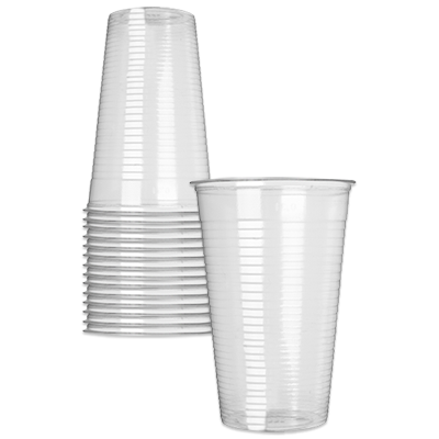 Bekers plastic 0,25 liter - 100 stuks