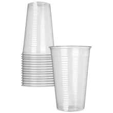 Bekers plastic 0,25 liter - 100 stuks